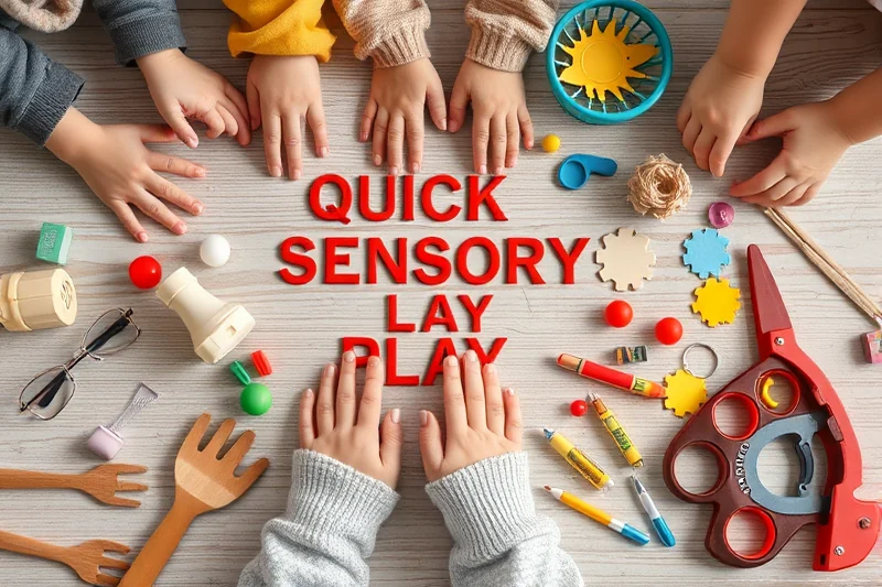quick sensory play tips — Quick Sensory Play Tips (the finished result)