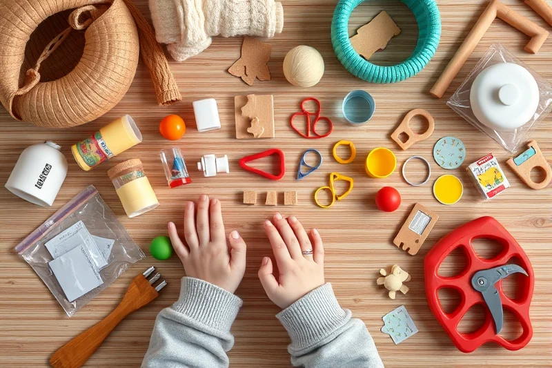 toddler activities with household items on a budget — Toddler Activities With Household Items On A Budget (the finished result)