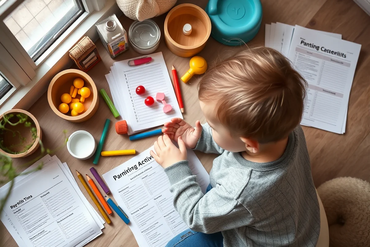 simple toddler activities play based learning printables checklists — Simple Toddler Activities Play Based Learning Printables Checklists (the finished result)